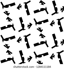 Halftone monochrome texture background. Abstract vintage black and white vector illustration Texture