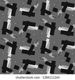 Halftone monochrome texture background. Abstract vintage black and white vector illustration Texture