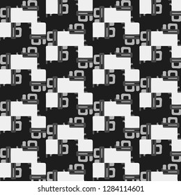 Halftone monochrome texture background. Abstract vintage black and white vector illustration Texture