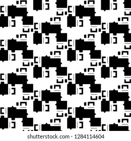Halftone monochrome texture background. Abstract vintage black and white vector illustration Texture