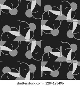 Halftone monochrome texture background. Abstract vintage black and white vector illustration Texture