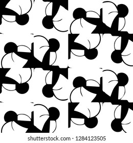 Halftone monochrome texture background. Abstract vintage black and white vector illustration Texture