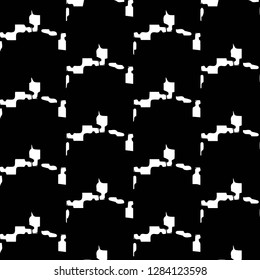Halftone monochrome texture background. Abstract vintage black and white vector illustration Texture