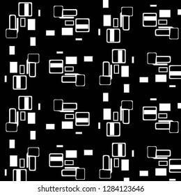 Halftone monochrome texture background. Abstract vintage black and white vector illustration Texture