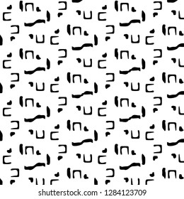 Halftone monochrome texture background. Abstract vintage black and white vector illustration Texture