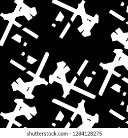 Halftone monochrome texture background. Abstract vintage black and white vector illustration Texture