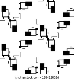 Halftone monochrome texture background. Abstract vintage black and white vector illustration Texture