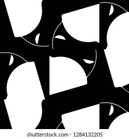 Halftone monochrome texture background. Abstract vintage black and white vector illustration Texture