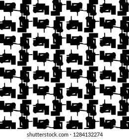 Halftone monochrome texture background. Abstract vintage black and white vector illustration Texture
