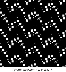 Halftone monochrome texture background. Abstract vintage black and white vector illustration Texture