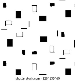 Halftone monochrome texture background. Abstract vintage black and white vector illustration Texture