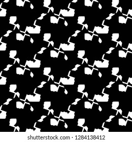 Halftone monochrome texture background. Abstract vintage black and white vector illustration Texture