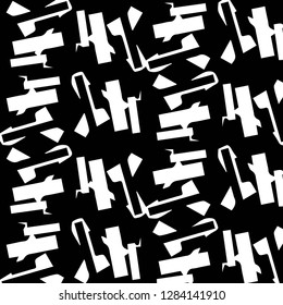Halftone monochrome texture background. Abstract vintage black and white vector illustration Texture