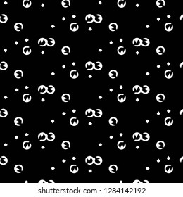 Halftone monochrome texture background. Abstract vintage black and white vector illustration Texture