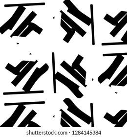 Halftone monochrome texture background. Abstract vintage black and white vector illustration Texture