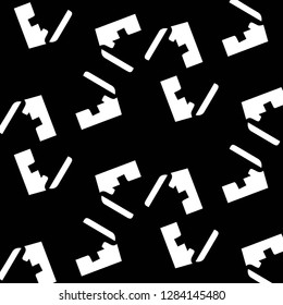 Halftone monochrome texture background. Abstract vintage black and white vector illustration Texture