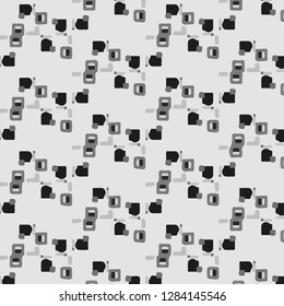 Halftone monochrome texture background. Abstract vintage black and white vector illustration Texture