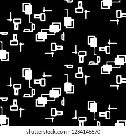 Halftone monochrome texture background. Abstract vintage black and white vector illustration Texture