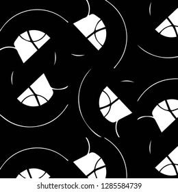 Halftone monochrome texture background. Abstract vintage black and white vector illustration Texture