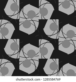 Halftone monochrome texture background. Abstract vintage black and white vector illustration Texture