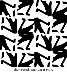 Halftone monochrome texture background. Abstract vintage black and white vector illustration Texture