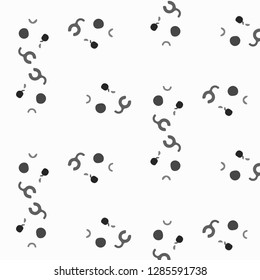 Halftone monochrome texture background. Abstract vintage black and white vector illustration Texture