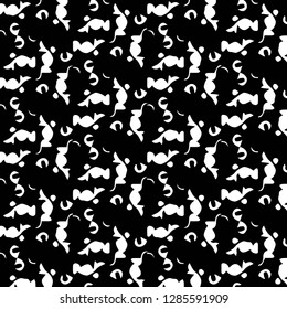 Halftone monochrome texture background. Abstract vintage black and white vector illustration Texture