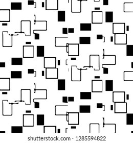 Halftone monochrome texture background. Abstract vintage black and white vector illustration Texture