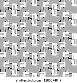 Halftone monochrome texture background. Abstract vintage black and white vector illustration Texture