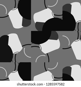 Halftone monochrome texture background. Abstract vintage black and white vector illustration Texture