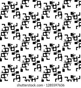 Halftone monochrome texture background. Abstract vintage black and white vector illustration Texture