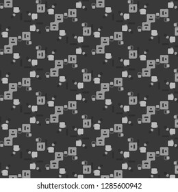 Halftone monochrome texture background. Abstract vintage black and white vector illustration Texture