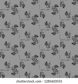 Halftone monochrome texture background. Abstract vintage black and white vector illustration Texture