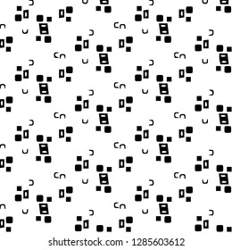 Halftone monochrome texture background. Abstract vintage black and white vector illustration Texture