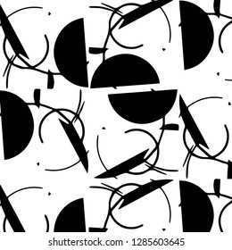 Halftone monochrome texture background. Abstract vintage black and white vector illustration Texture