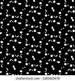 Halftone monochrome texture background. Abstract vintage black and white vector illustration Texture