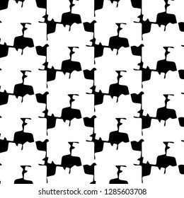 Halftone monochrome texture background. Abstract vintage black and white vector illustration Texture