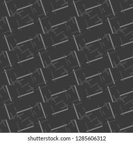 Halftone monochrome texture background. Abstract vintage black and white vector illustration Texture