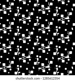 Halftone monochrome texture background. Abstract vintage black and white vector illustration Texture