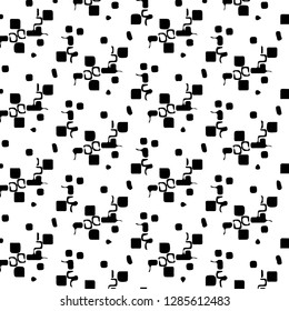 Halftone monochrome texture background. Abstract vintage black and white vector illustration Texture