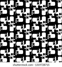 Halftone monochrome texture background. Abstract vintage black and white vector illustration Texture