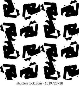 Halftone monochrome texture background. Abstract vintage black and white vector illustration Texture
