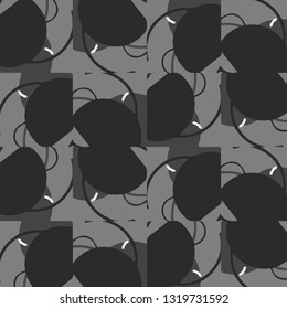 Halftone monochrome texture background. Abstract vintage black and white vector illustration Texture
