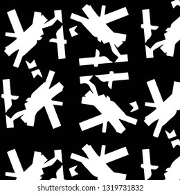 Halftone monochrome texture background. Abstract vintage black and white vector illustration Texture