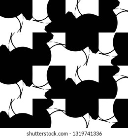 Halftone monochrome texture background. Abstract vintage black and white vector illustration Texture