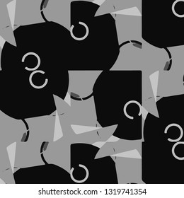 Halftone monochrome texture background. Abstract vintage black and white vector illustration Texture