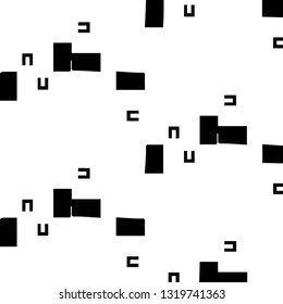Halftone monochrome texture background. Abstract vintage black and white vector illustration Texture