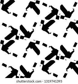 Halftone monochrome texture background. Abstract vintage black and white vector illustration Texture
