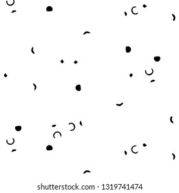 Halftone monochrome texture background. Abstract vintage black and white vector illustration Texture