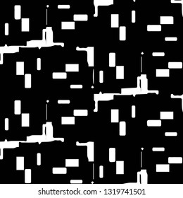 Halftone monochrome texture background. Abstract vintage black and white vector illustration Texture